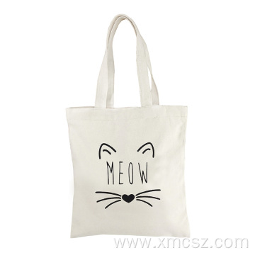 8 oz canvas portable cat tote bag